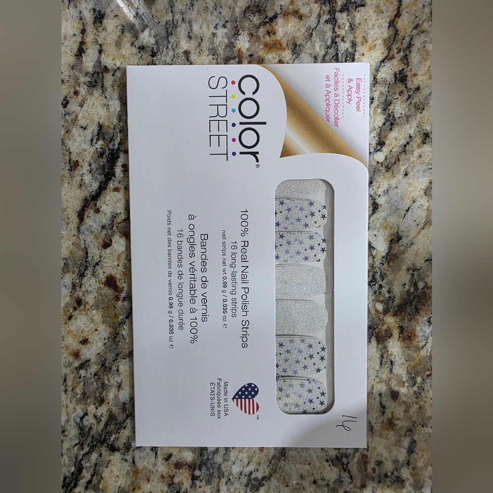 2/$10 Color Street Nail Polish Strips - Silver Stars